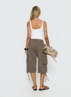 Hudsen Longline Cargo Shorts KhakiC